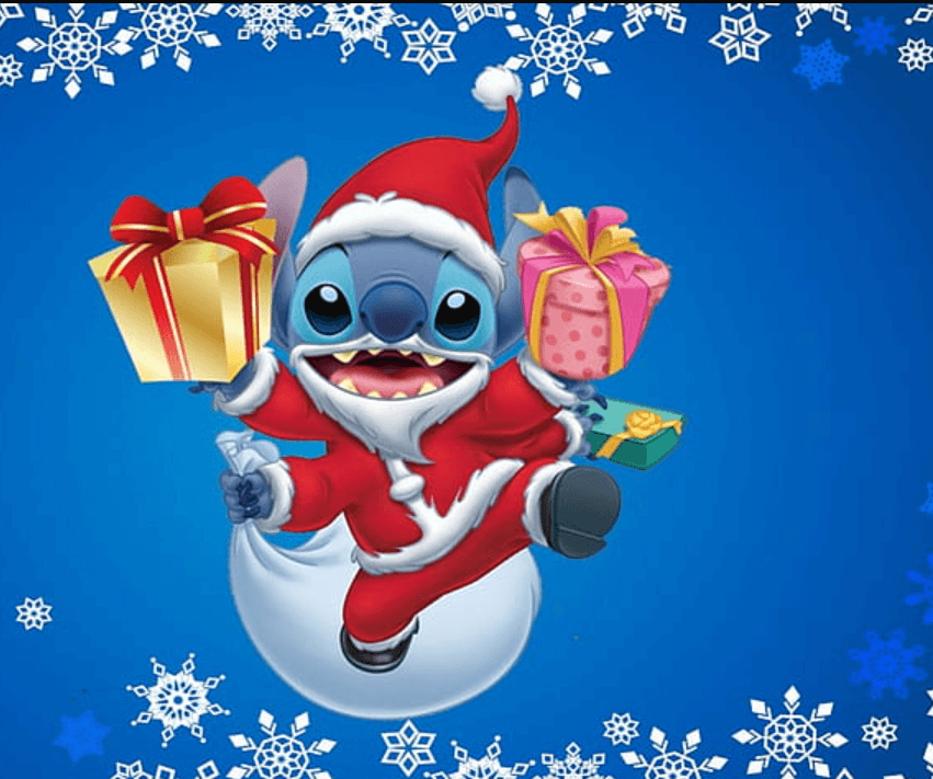 Wallpaper:55ig6grbfks= Stitch Christmas