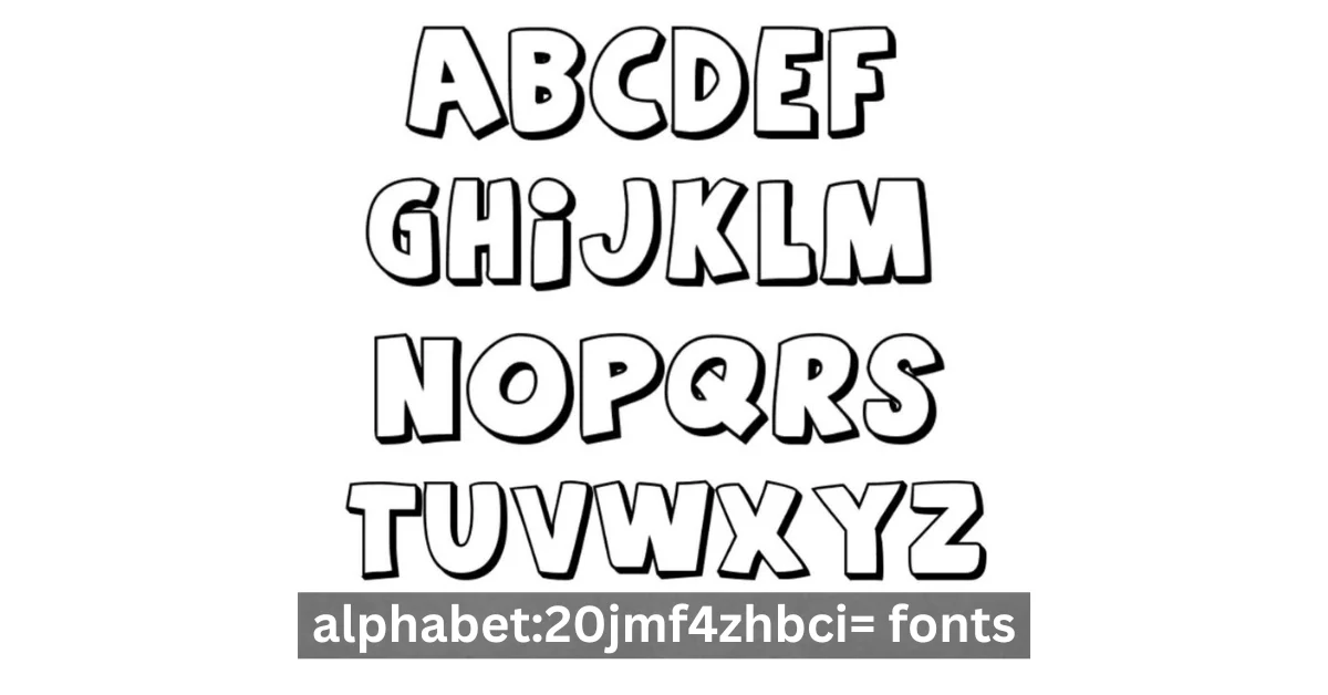 Alphabet: 20jmf4zhbci= Fonts